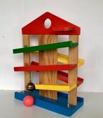 Vintage houten ballenbaan knikkerbaan, Kinderen en Baby's, Speelgoed | Houten speelgoed, Gebruikt, Ophalen of Verzenden