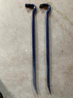 2x breekijzer / koevoet 60cm, Doe-het-zelf en Verbouw, Gereedschap | Handgereedschap, Ophalen, Gebruikt