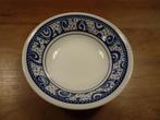 Kom dessert schaal Churchill CCH9 blauw wit 4x, Huis en Inrichting, Keuken | Servies, Ophalen of Verzenden, Zo goed als nieuw