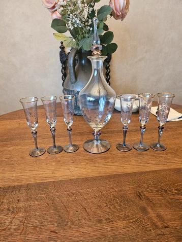 Villeroy & Boch Karaf met 6 Glazen - Perfecte Staat beschikbaar voor biedingen