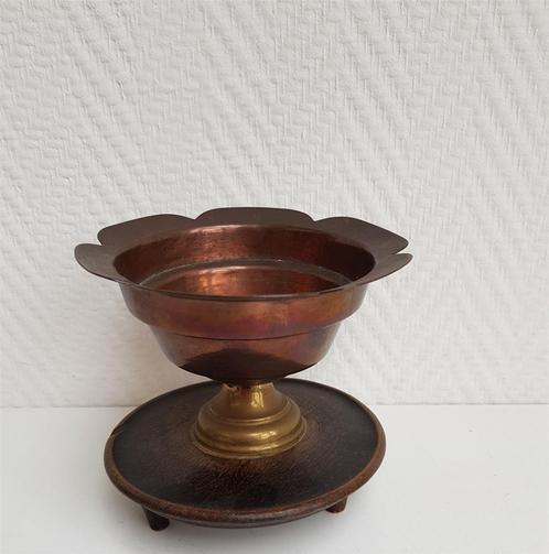 Pijpcomfoor, koper, doorsnede ong 13 cm, hoog ong. 11,7 cm, Antiek en Kunst, Antiek | Koper en Brons, Koper, Ophalen of Verzenden