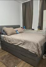 Boxspring 160x200 + Ikea Matras + Opbergruimte, Huis en Inrichting, Slaapkamer | Bedden, Ophalen, Gebruikt, Tweepersoons, 200 cm