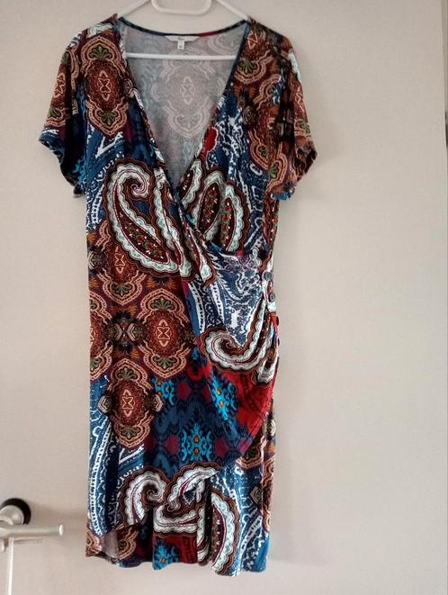 Miss Etam jurkje maat XL (44), Kleding | Dames, Jurken, Zo goed als nieuw, Maat 46/48 (XL) of groter, Blauw, Knielengte, Ophalen of Verzenden