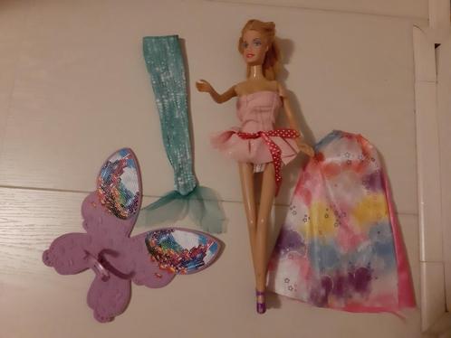 Barbie verkleed zich als prinses, vlinder of zeemeermin, Kinderen en Baby's, Speelgoed | Poppen, Gebruikt, Barbie, Ophalen of Verzenden