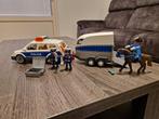Playmobil politieauto (6873) + paardentrailer (3395), Kinderen en Baby's, Speelgoed | Playmobil, Ophalen, Zo goed als nieuw, Complete set
