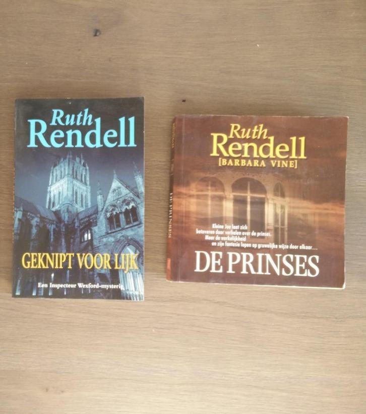 Ruth Rendell - 2 boeken: De prinses + Geknipt voor lijk, Boeken, Thrillers, Gelezen, Nederland, Ophalen of Verzenden
