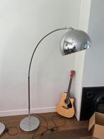 Retro chrome booglamp, Huis en Inrichting, Lampen | Vloerlampen, Ophalen, Gebruikt, Metaal, 200 cm of meer