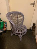 Paarse rotan stoel, Huis en Inrichting, Stoelen, Ophalen, Zo goed als nieuw, Bruin, Eén