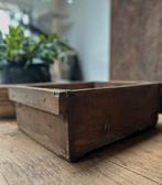 Robuuste houten bak kist sober sleets landelijk, Ophalen of Verzenden