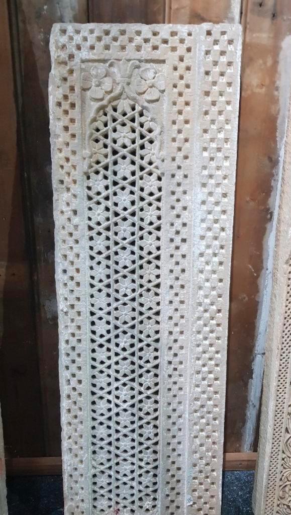 ANTIEK 18E-EEUWS JALI PANEEL - RAAM 47X142 CM, Antiek en Kunst, Curiosa en Brocante, Ophalen of Verzenden