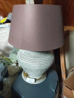 Mooie tafellamp met gevlochten voet, Huis en Inrichting, Lampen | Vloerlampen, Hout, Gebruikt, Ophalen of Verzenden, Landelijk