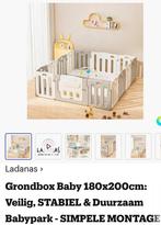 Grote grondbox 180x200 met dubbelzijdige speelmat, Kinderen en Baby's, Ophalen, Zo goed als nieuw