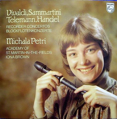 LP - Michala Petri - Blockflötenkonzerte - Iona Brown, Cd's en Dvd's, Vinyl | Klassiek, Zo goed als nieuw, Ophalen of Verzenden