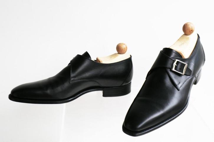 Bijna nieuw! Monk van Santos by Carlos Santos in maat 7 = 41, Kleding | Heren, Schoenen, Zo goed als nieuw, Gespschoenen, Zwart