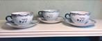 Rörstrand Ostindia servies 3x kop en schotel puntgaaf, Antiek en Kunst, Ophalen of Verzenden