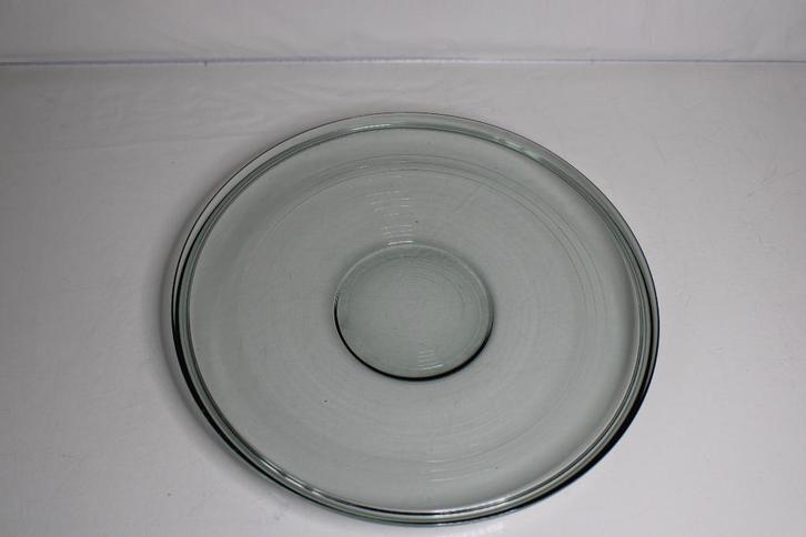 Leerdam schaal Primula, saffierkleur, Copier, broodschaal, Antiek en Kunst, Antiek | Glas en Kristal, Ophalen of Verzenden