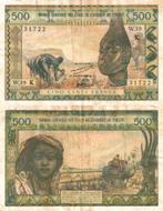 West-Afrikaanse staten 500 francs 1959-65 - VF, Postzegels en Munten, Bankbiljetten | Afrika, Los biljet, Overige landen, Verzenden