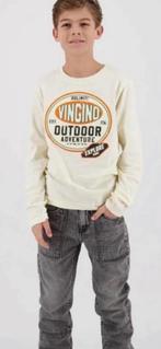 Set maat 164 Vingino longsleeve shirt beige jeans grijs, Vingino Europe Kids, Ophalen of Verzenden, Zo goed als nieuw, Setje