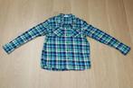 H&M jongens ruitjes blouse Maat 158 (Groen/Blauw), Jongen, Ophalen of Verzenden, Zo goed als nieuw, Overhemd of Blouse