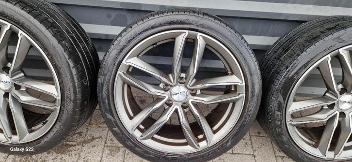set velgen voor audi a5  18 inch ET, Auto-onderdelen, Banden en Velgen, Band(en), Zomerbanden, 18 inch, 225 mm, Gebruikt, Ophalen