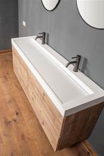 Mooi badkamermeubel van steigerhout, Nieuw, Ophalen of Verzenden, Minder dan 100 cm, Wastafelkast