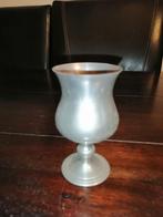 Vintage tinnen beker op voet , Pewter, 11cm hoog, Ophalen of Verzenden
