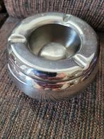 Zilverkleurige asbak ashtray, Verzamelen, Rookartikelen, Aanstekers en Luciferdoosjes, Ophalen of Verzenden, Gebruikt, Asbak