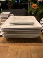Compleet 6-delig vierkant servies, Ophalen, Gebruikt, Keramiek, Effen