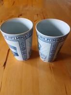 2x beker 25-jarig regeringsjubileum Kon. Wilhelmina, Verzamelen, Koninklijk Huis en Royalty, Ophalen, Servies