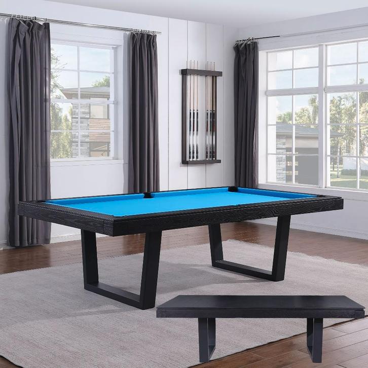 Lexor Pooltafel Dinner Unity Black Oak 7ft Pooltafelland, Sport en Fitness, Biljarten en Poolen, Nieuw, Pooltafel, Verzenden