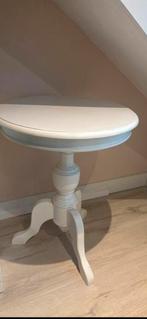Prachtige ronde houten bijzettafel, Huis en Inrichting, Ophalen, 50 tot 100 cm, Rond, Zo goed als nieuw