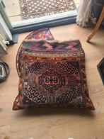Vintage Sierkussen, Ophalen of Verzenden, Gebruikt, Bruin, Vierkant