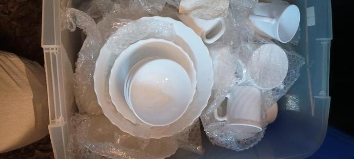 Servies van arcopal, Huis en Inrichting, Keuken | Servies, Gebruikt, Bord(en), Overige stijlen, Ophalen