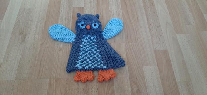 Gehaakte lappenpop uil, Kinderen en Baby's, Kraamcadeaus en Geboorteborden, Nieuw, Kraamcadeau, Ophalen of Verzenden
