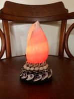 Vintage schelplamp met kleine schelpjes schelp lamp., Overige materialen, Ophalen of Verzenden, Zo goed als nieuw, Minder dan 50 cm