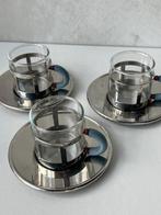 Alessi espresso kopjes 5x Michael Graves vintage memphis, Gebruikt, Ophalen of Verzenden, Glas, Overige stijlen