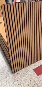 Akoestische Panelen Teak 80x120cm, Doe-het-zelf en Verbouw, Platen en Panelen, Ophalen of Verzenden, Nieuw, Hout, 20 tot 50 mm