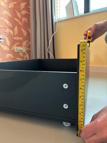 Twee IKEA Malm uitschuiflades donkerbruin - afbeelding 7