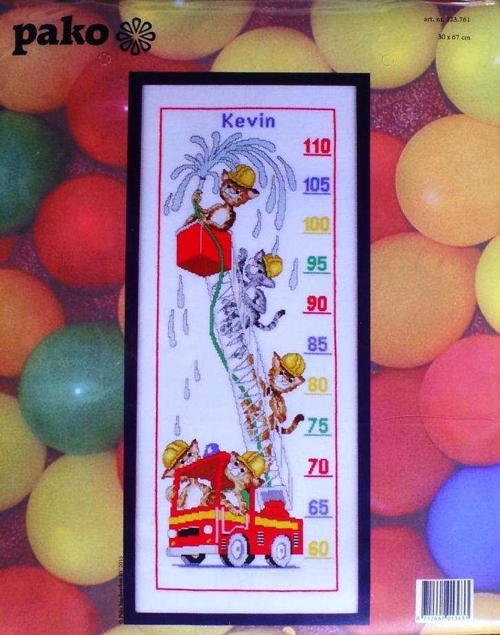 Cado pako borduurpakket groeimeter, kevin, Hobby en Vrije tijd, Borduren en Borduurmachines, Nieuw, Borduurpakket, Handborduren