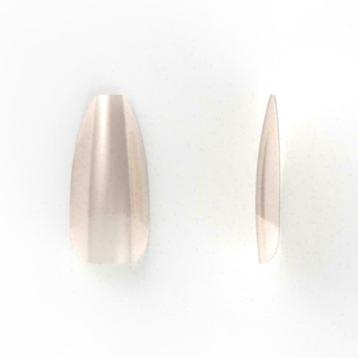 Natural Coffin / Ballerina nagel tips, 100 stuks beschikbaar voor biedingen