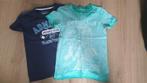 2 t-shirts mt 140 Petrol, Petrol, Ophalen of Verzenden, Zo goed als nieuw, Shirt of Longsleeve