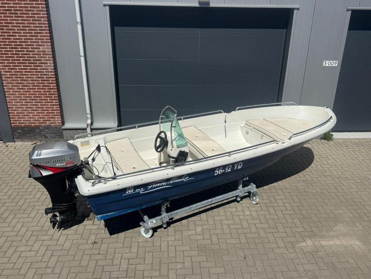 Finnmaster 506 CLX Consoleboot Compleet incl. Mariner 30PK, Watersport en Boten, Sloepen, Gebruikt, 30 tot 50 pk, 3 tot 6 meter