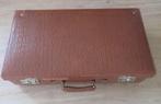 Koffer Bruin Brocante Vintage Jaren 30, 40, Sieraden, Tassen en Uiterlijk, Koffers, 60 tot 70 cm, Gebruikt, Slot, Leer