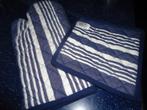 set met ovenwant en pannenlap, donkerblauw/wit, Huis en Inrichting, Keuken | Textiel, Ophalen of Verzenden, Nieuw, Blauw, Overige typen