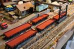 5 lage board wagens Fleischmann, Hobby en Vrije tijd, Modeltreinen | H0, Gebruikt, Gelijkstroom, Fleischmann, Wagon