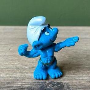 20417 smurf bodybuilder schlumpf schleich peyo, Verzamelen, Smurfen, Zo goed als nieuw, Ophalen of Verzenden