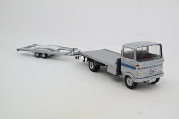 1:43 Mercedes-benz LP 608 Oprijwagen + Aanhanger - Zie Tekst beschikbaar voor biedingen