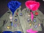 partij ARMY GYPSY parka 4 stuks in 1 koop bont capuchon, Kleding | Dames, Jassen | Winter, Verzenden, Nieuw, Groen