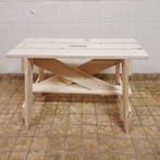 Blank Houten Bankje, Huis en Inrichting, Banken | Bankstellen, Ophalen, -, -, Tweepersoons