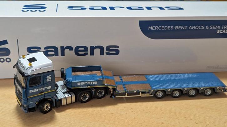 IMC Sarens MB Arocs 6x4 + Semi, Hobby en Vrije tijd, Modelauto's | 1:50, Zo goed als nieuw, Bus of Vrachtwagen, Overige merken